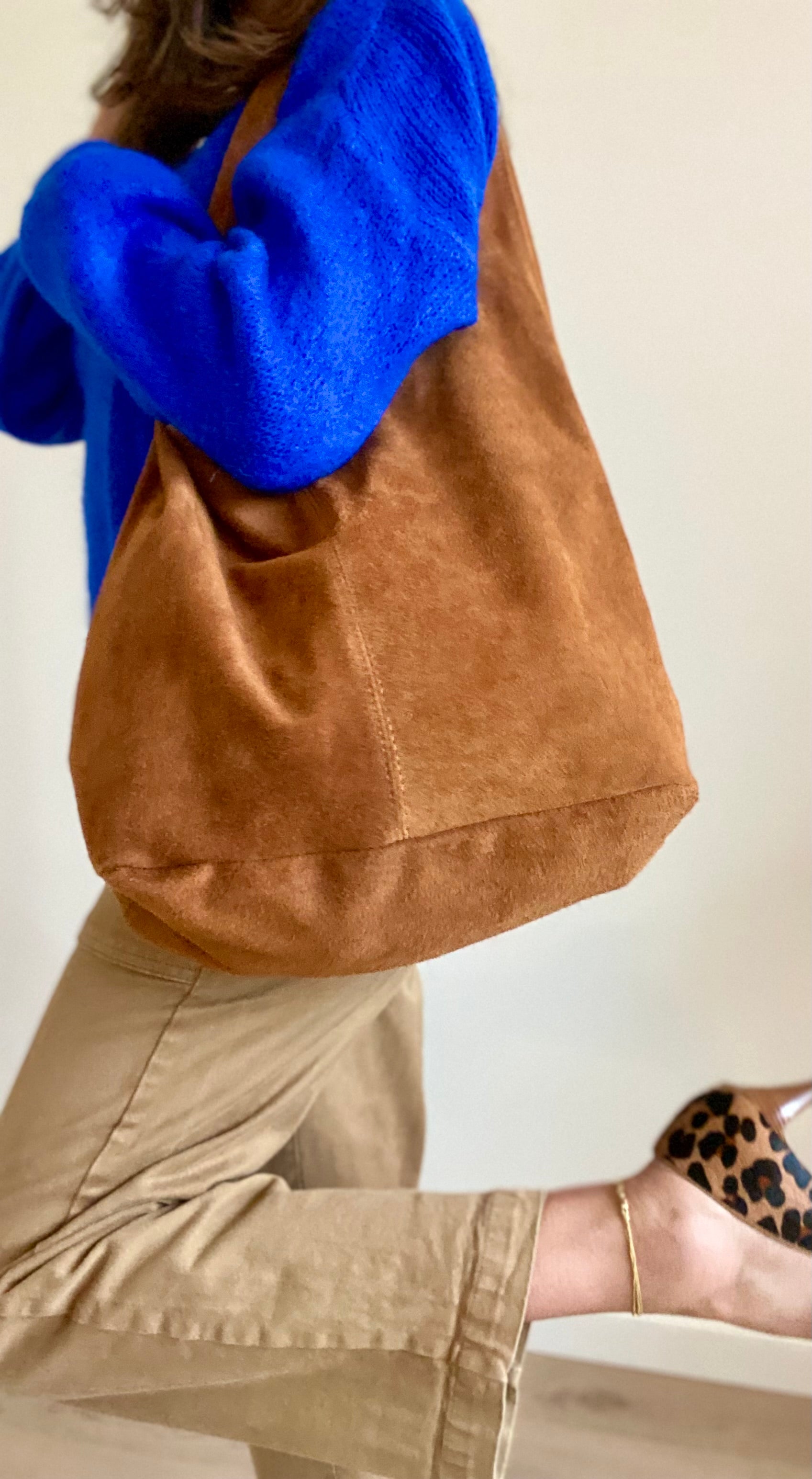 Sac souple en daim élégant et original