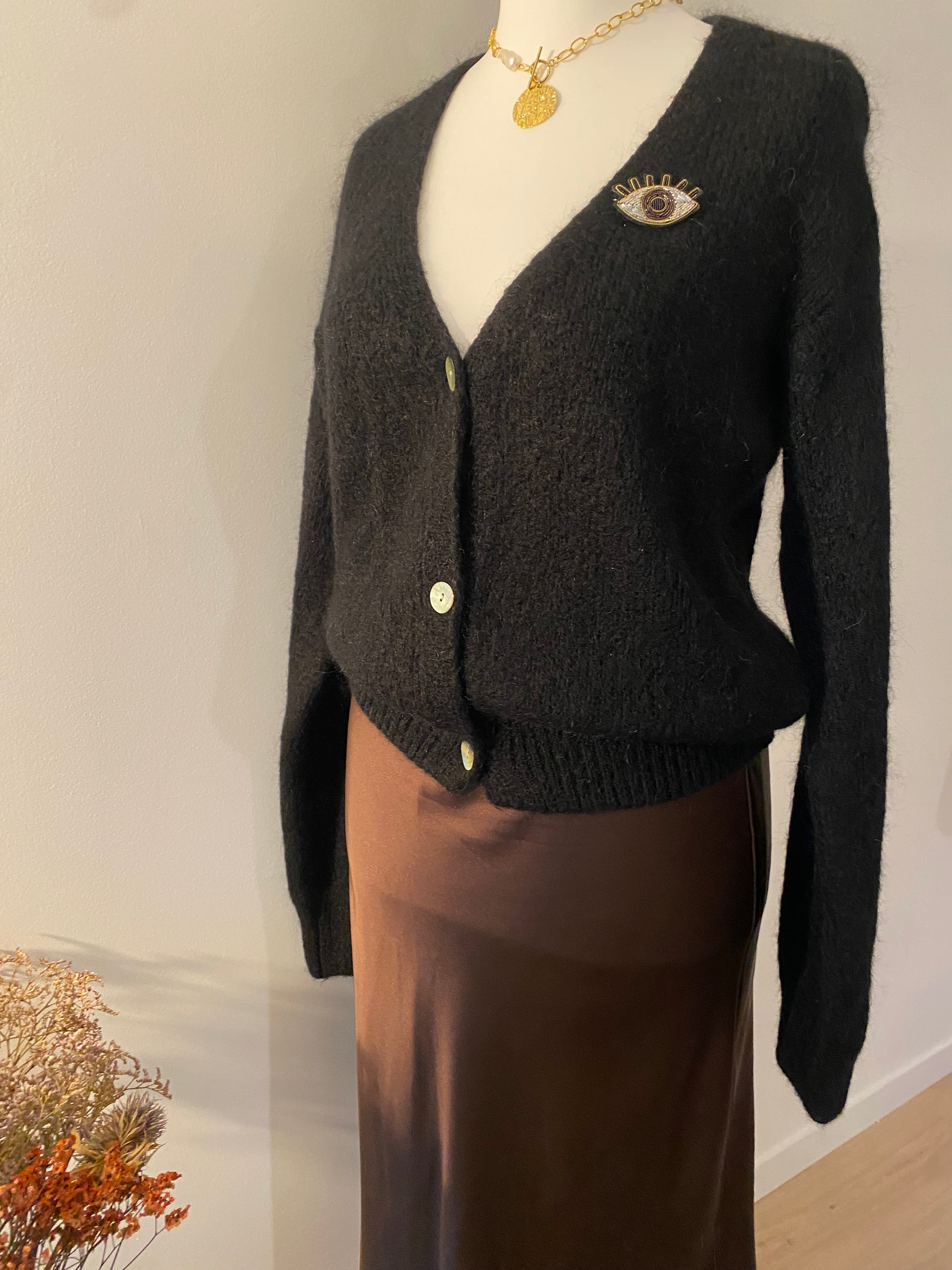 Gilet en Mohair Léon