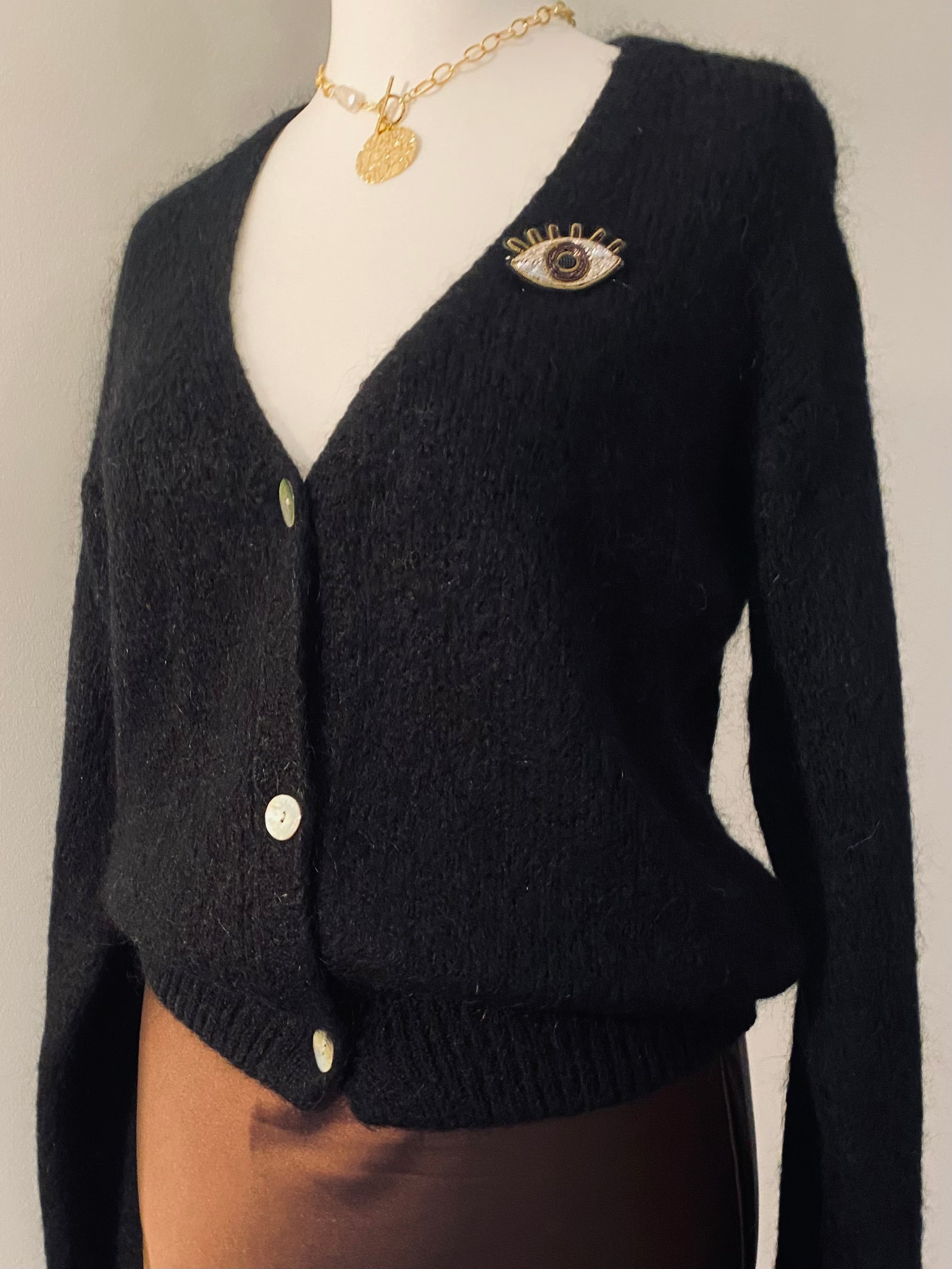 Gilet en Mohair Léon
