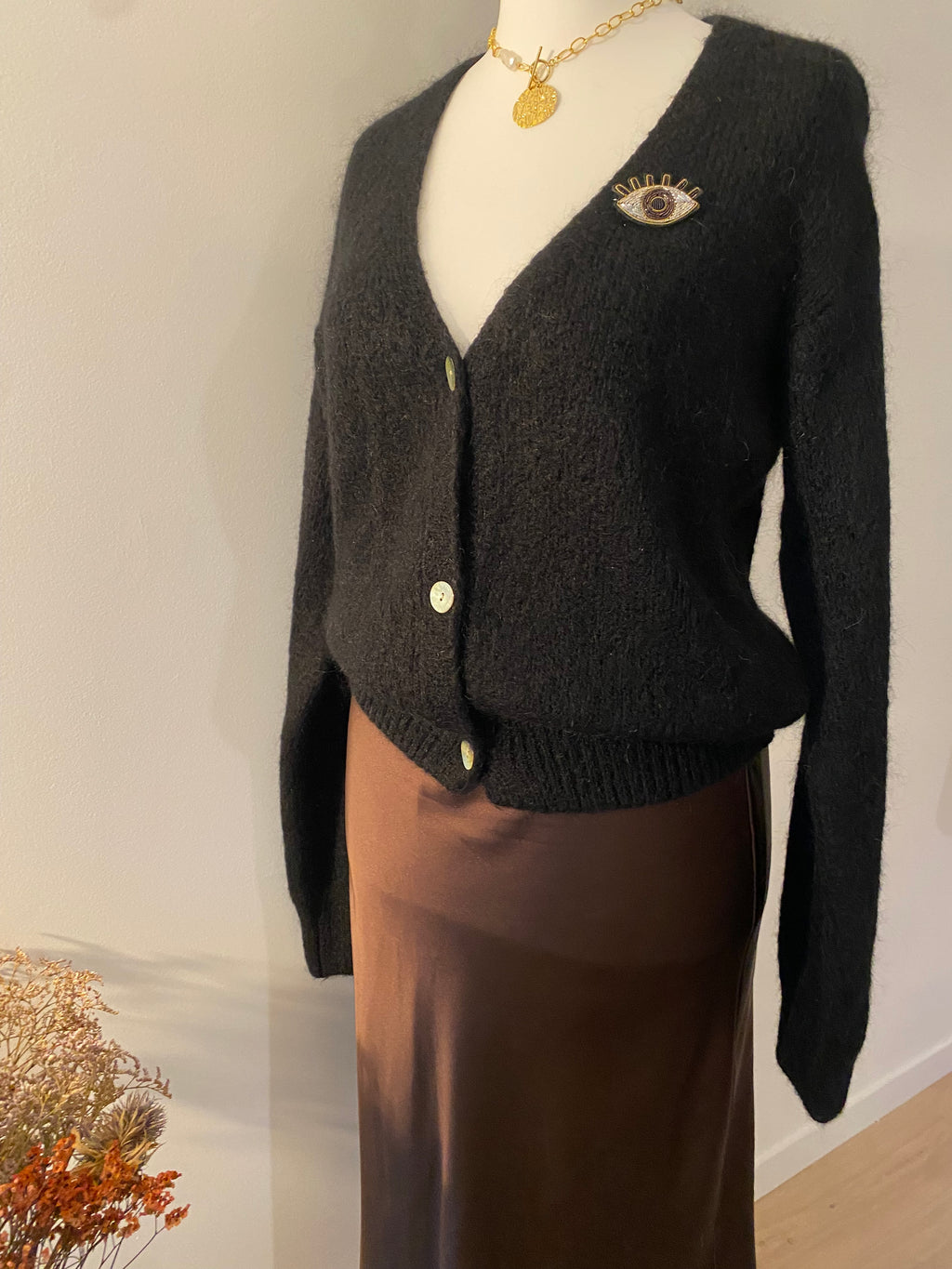 Gilet en Mohair Léon