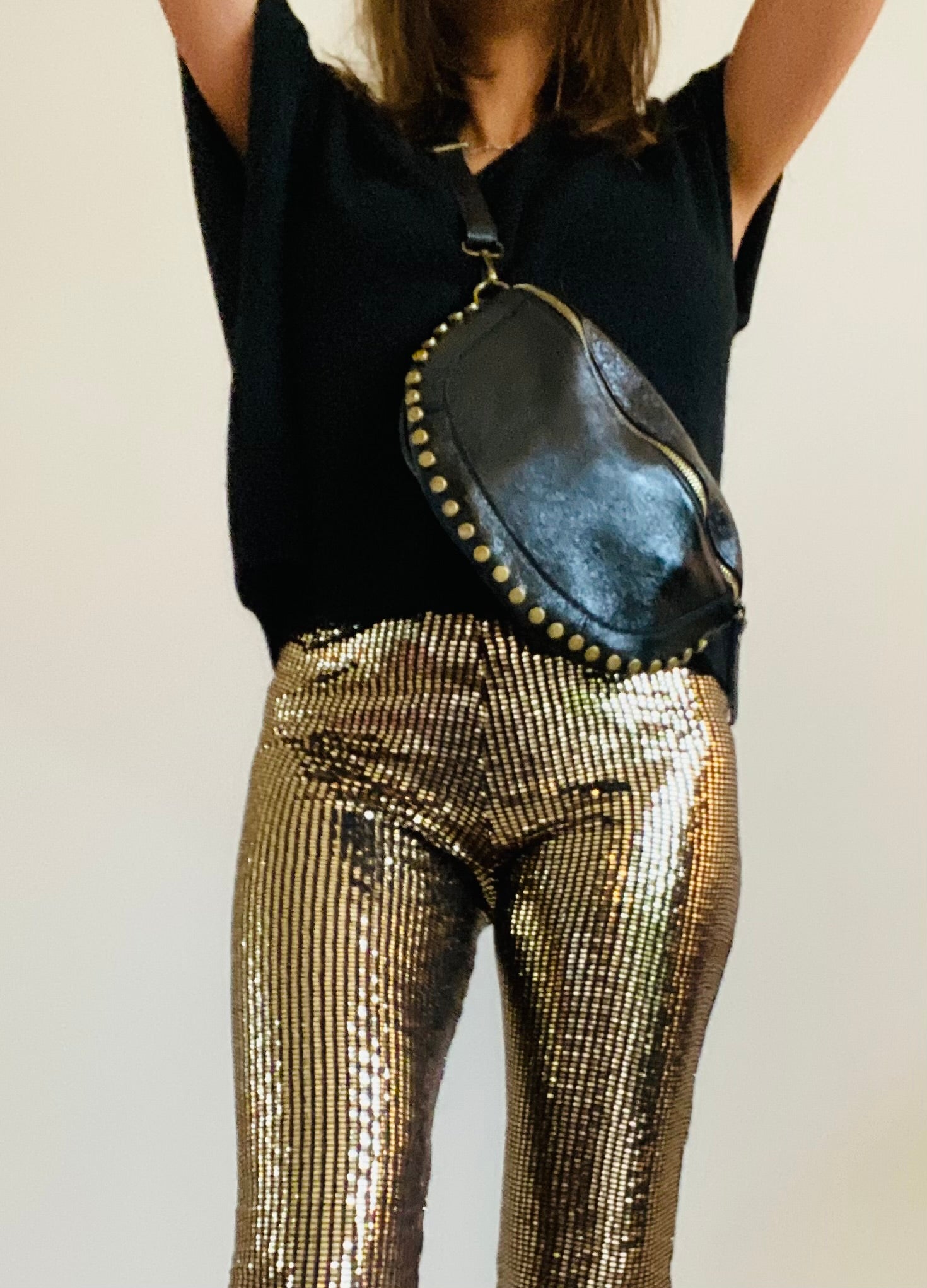 Sac banane en cuir