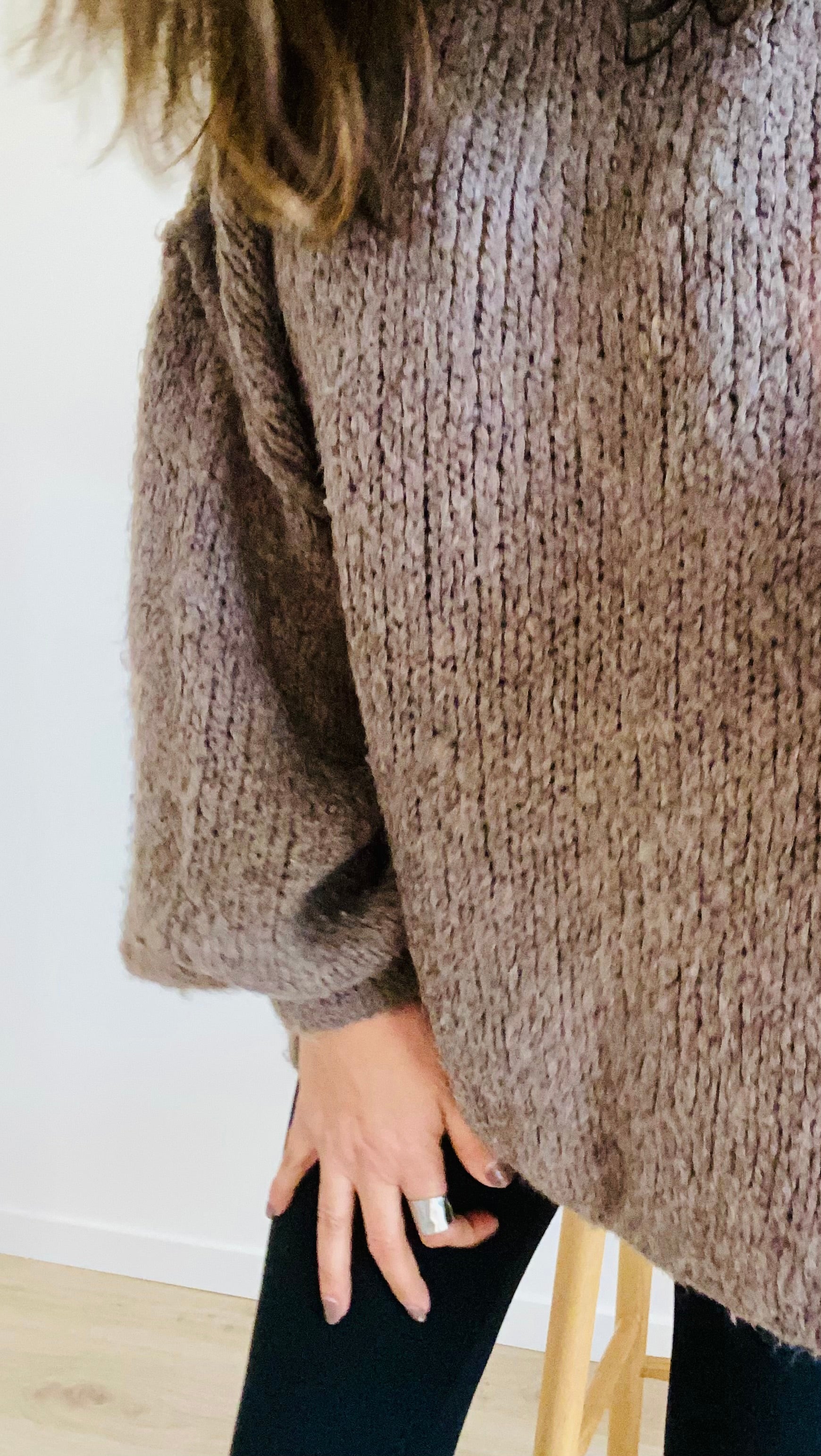 Pull OVERSIZE  taupe