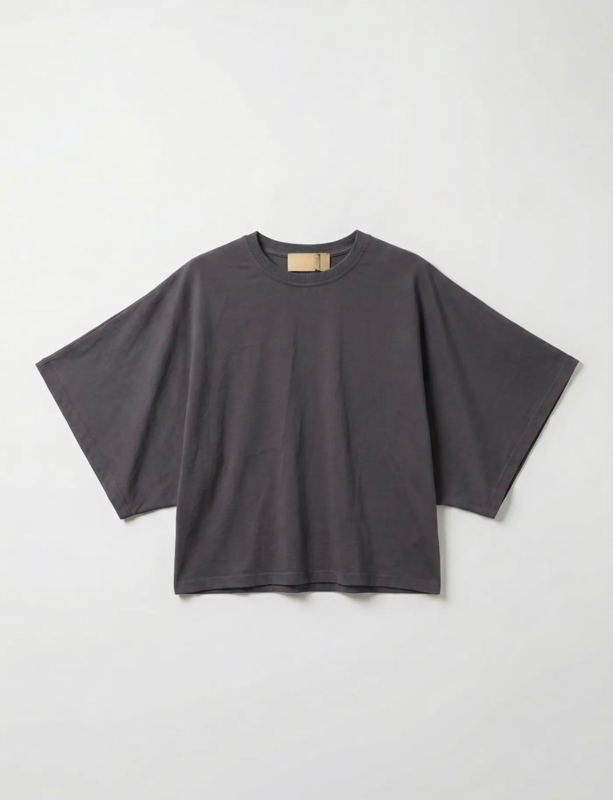 Tee shirt droit en coton manches chauves-souris