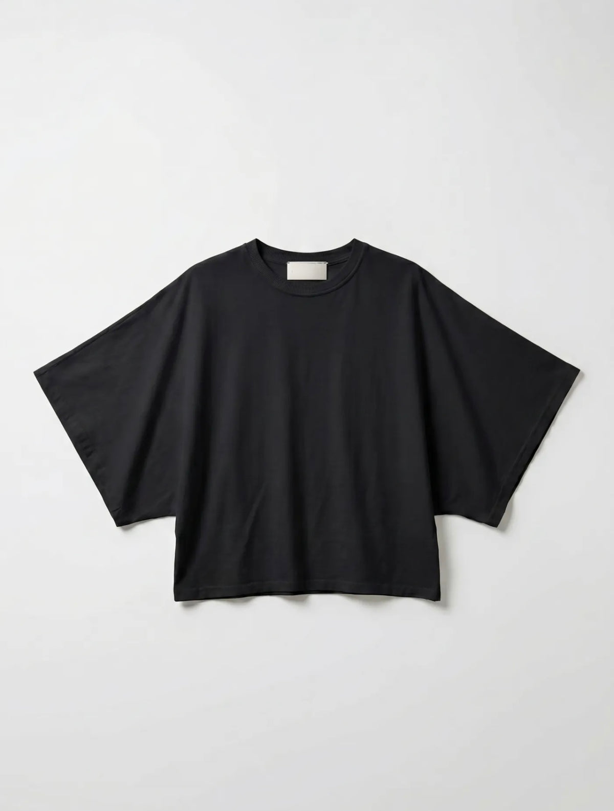 Tee shirt droit en coton manches chauves-souris