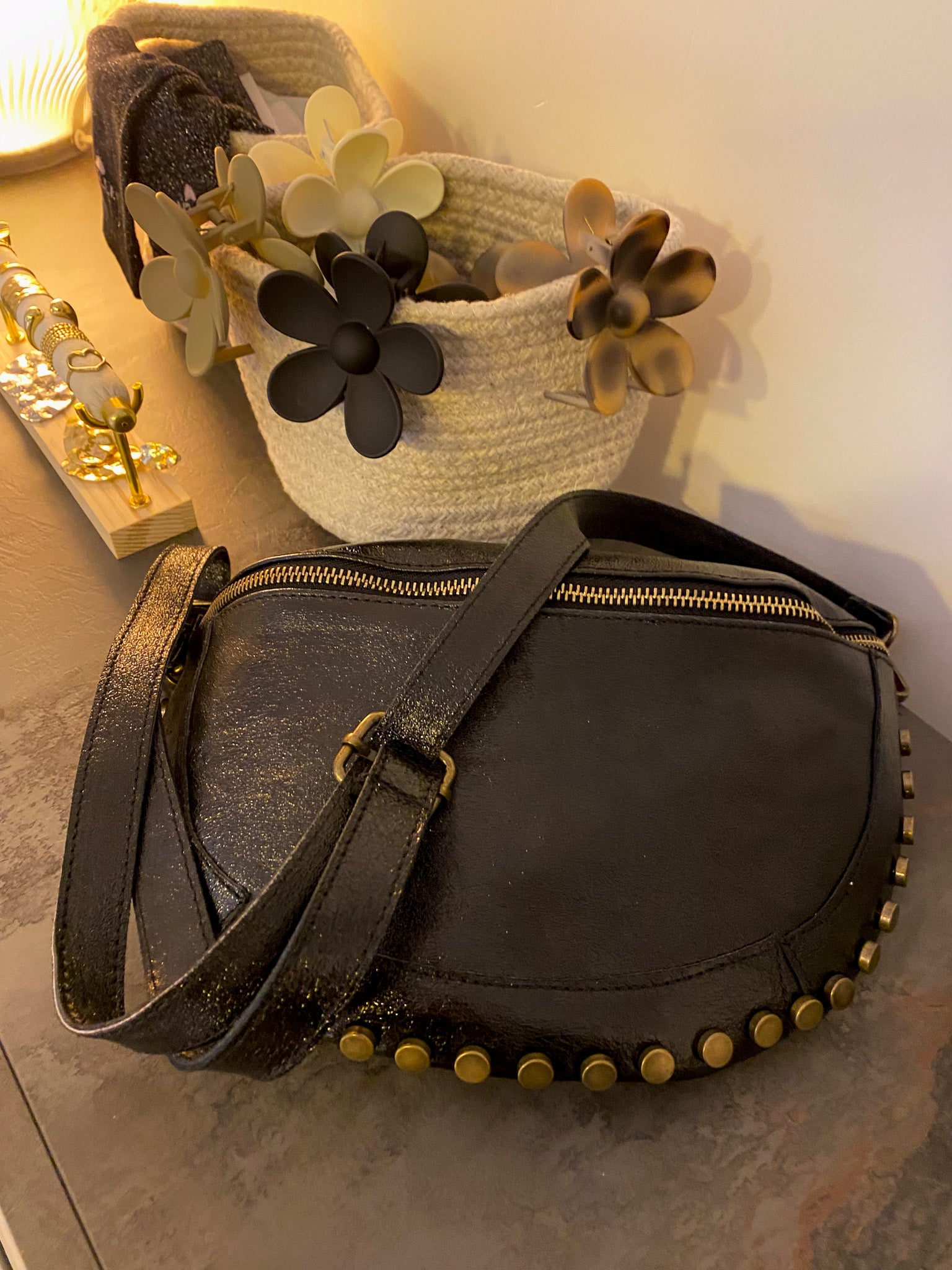 Sac banane en cuir