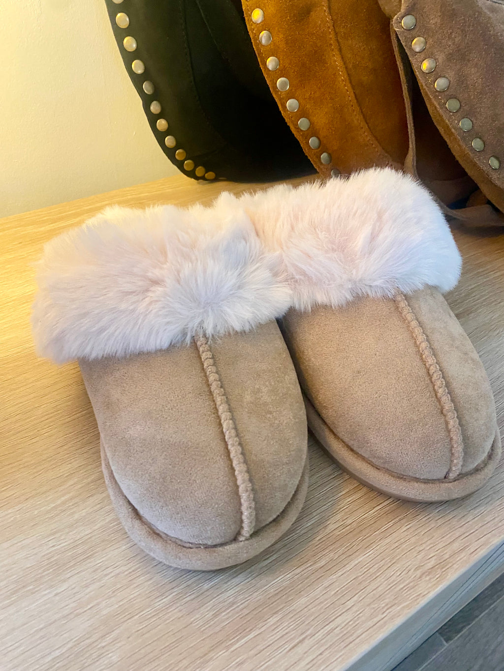 Chaussons fourrés