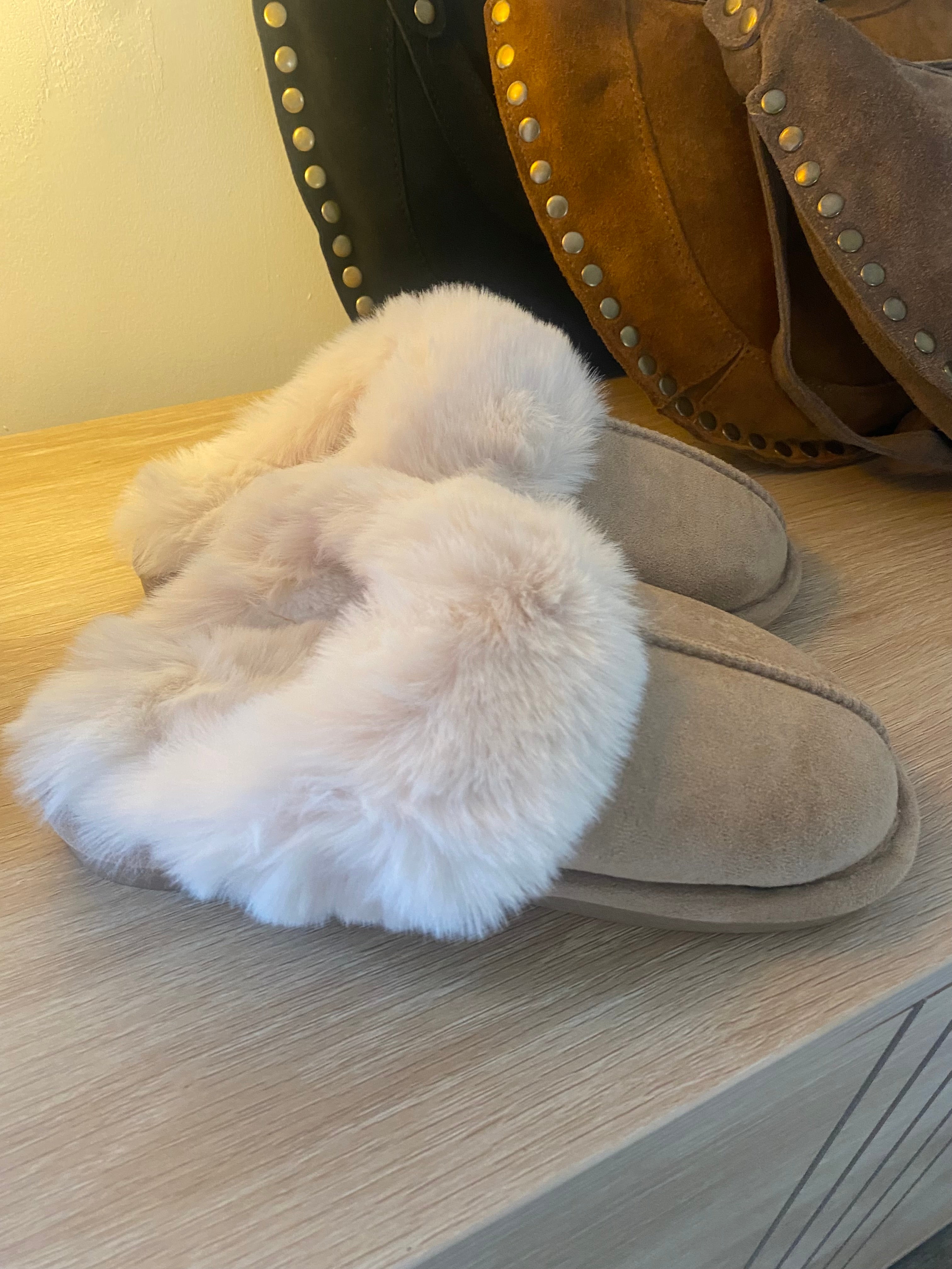 Chaussons fourrés