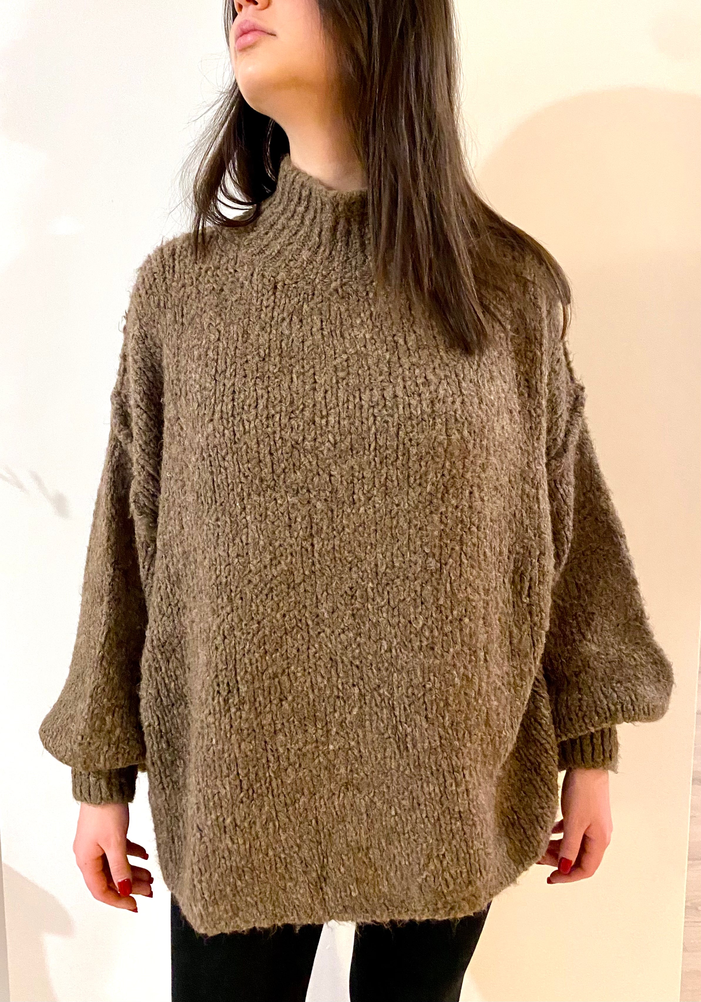 Pull OVERSIZE  taupe