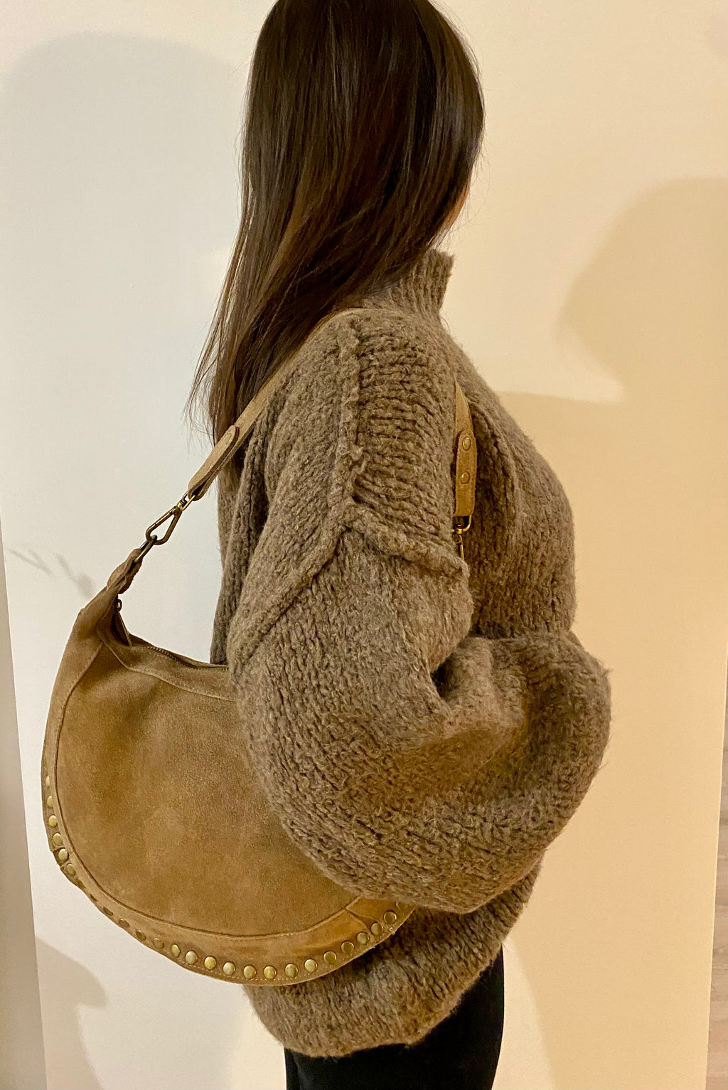 Pull OVERSIZE  taupe