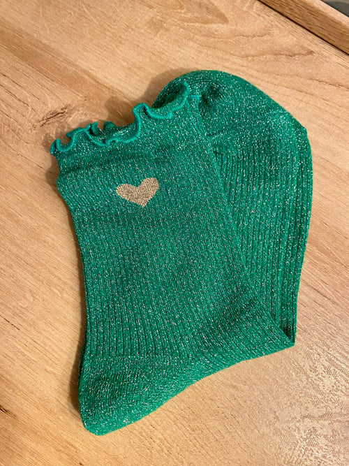 Chaussettes COEUR doré