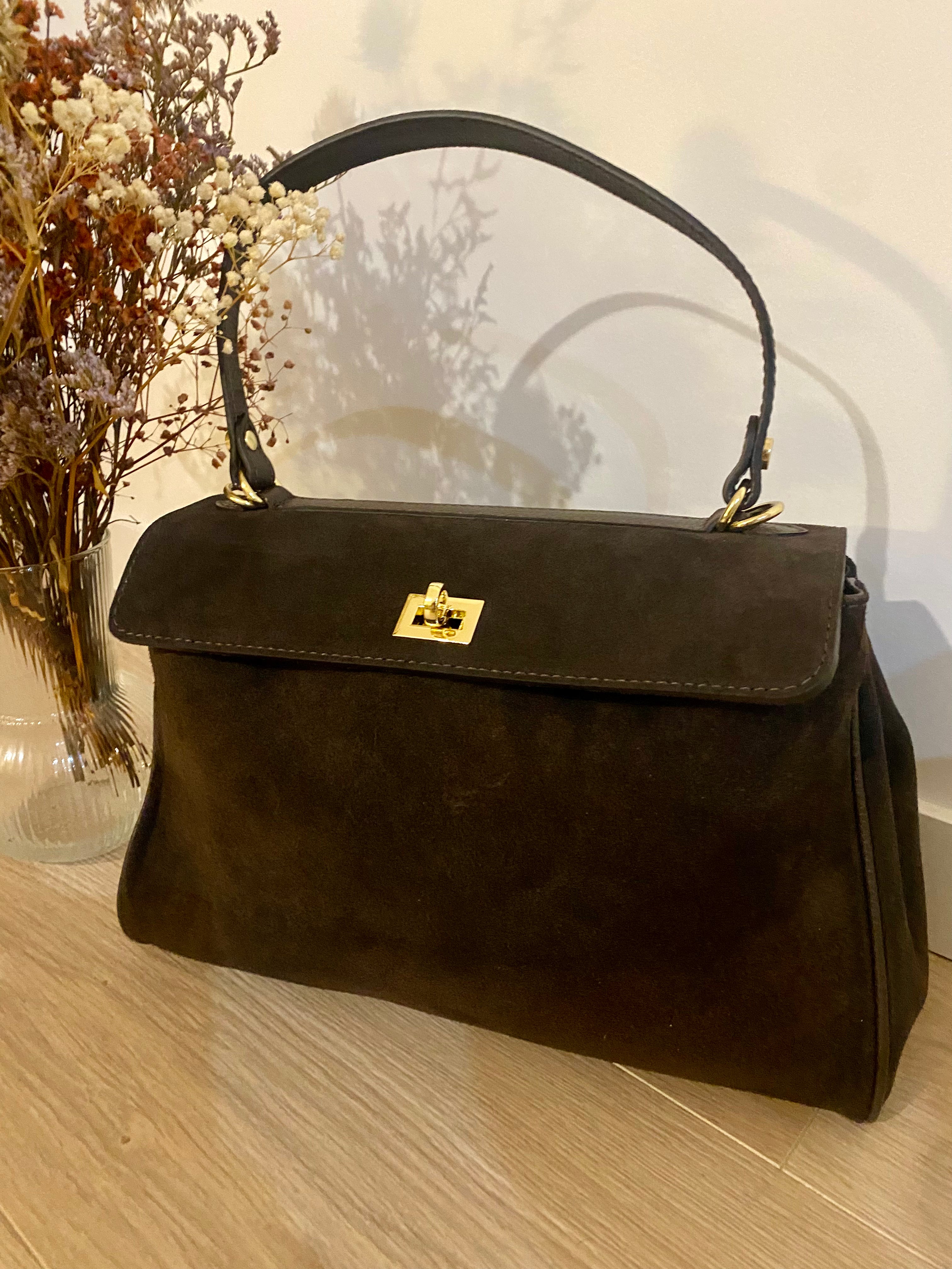 Sac véritable cuir et suède Jules
