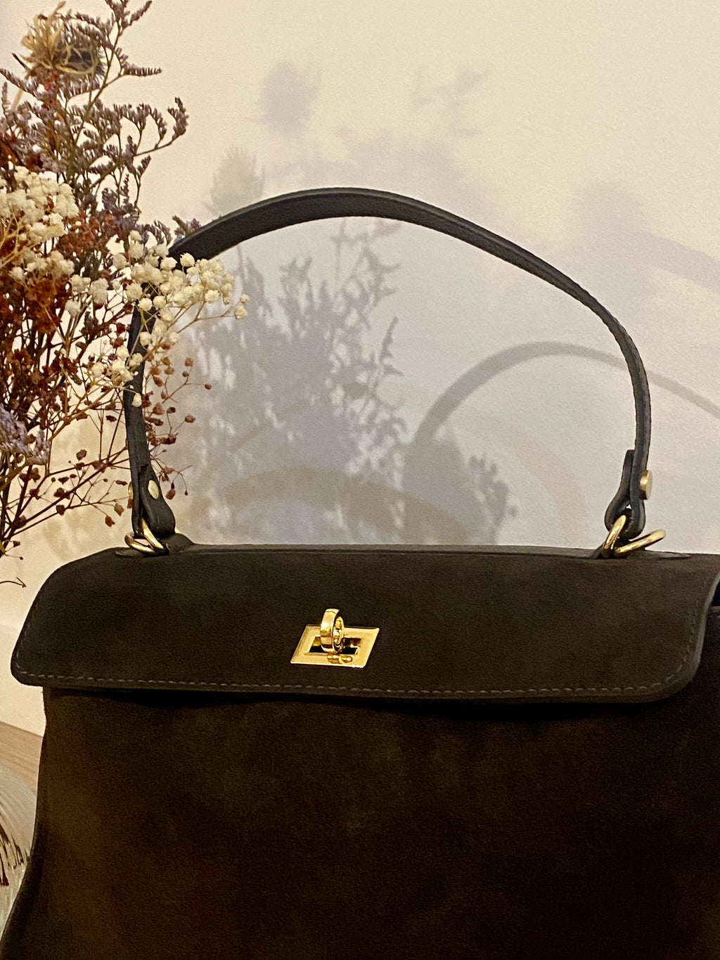 Sac véritable cuir et suède Jules