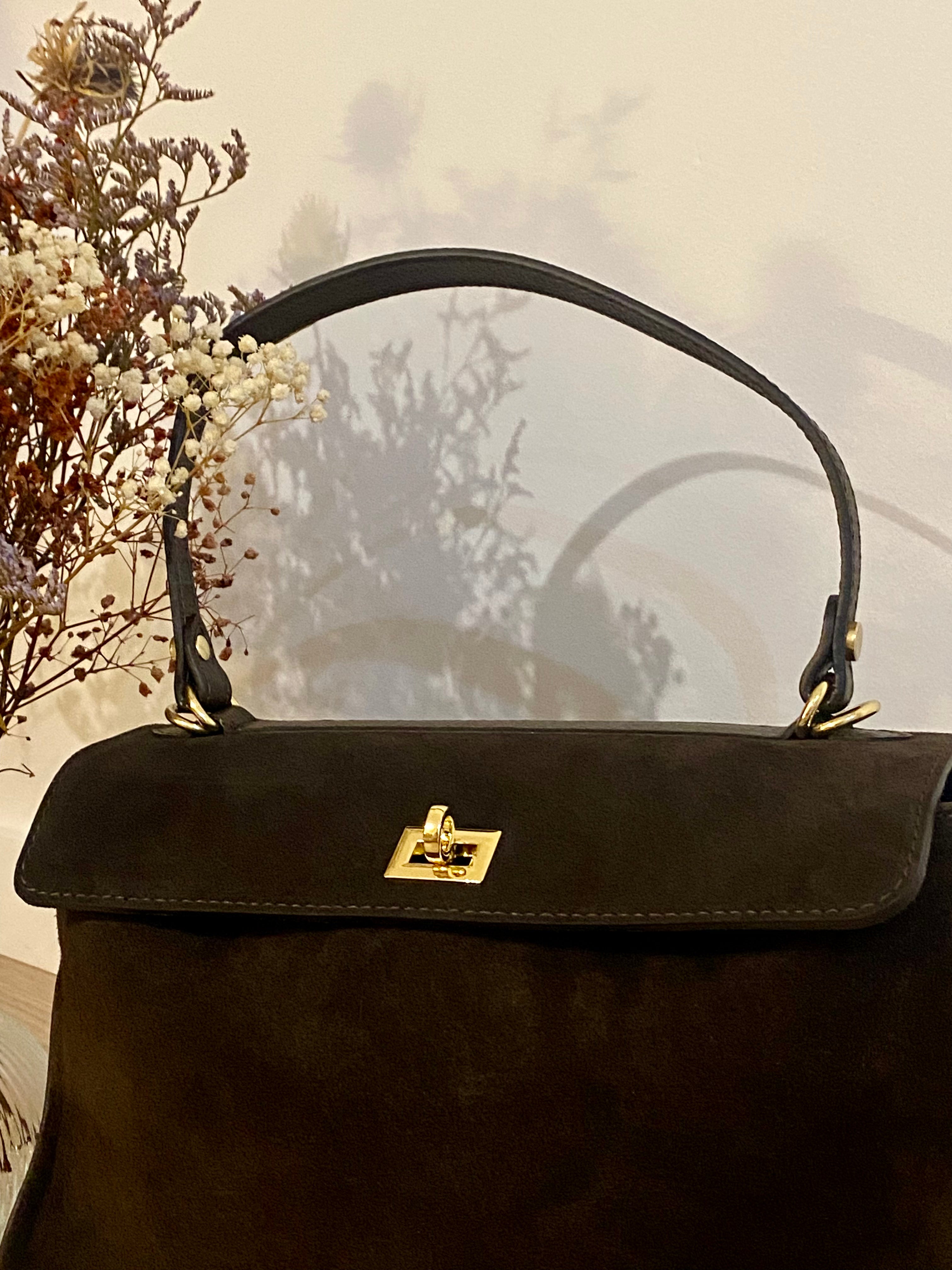 Sac véritable cuir et suède Jules