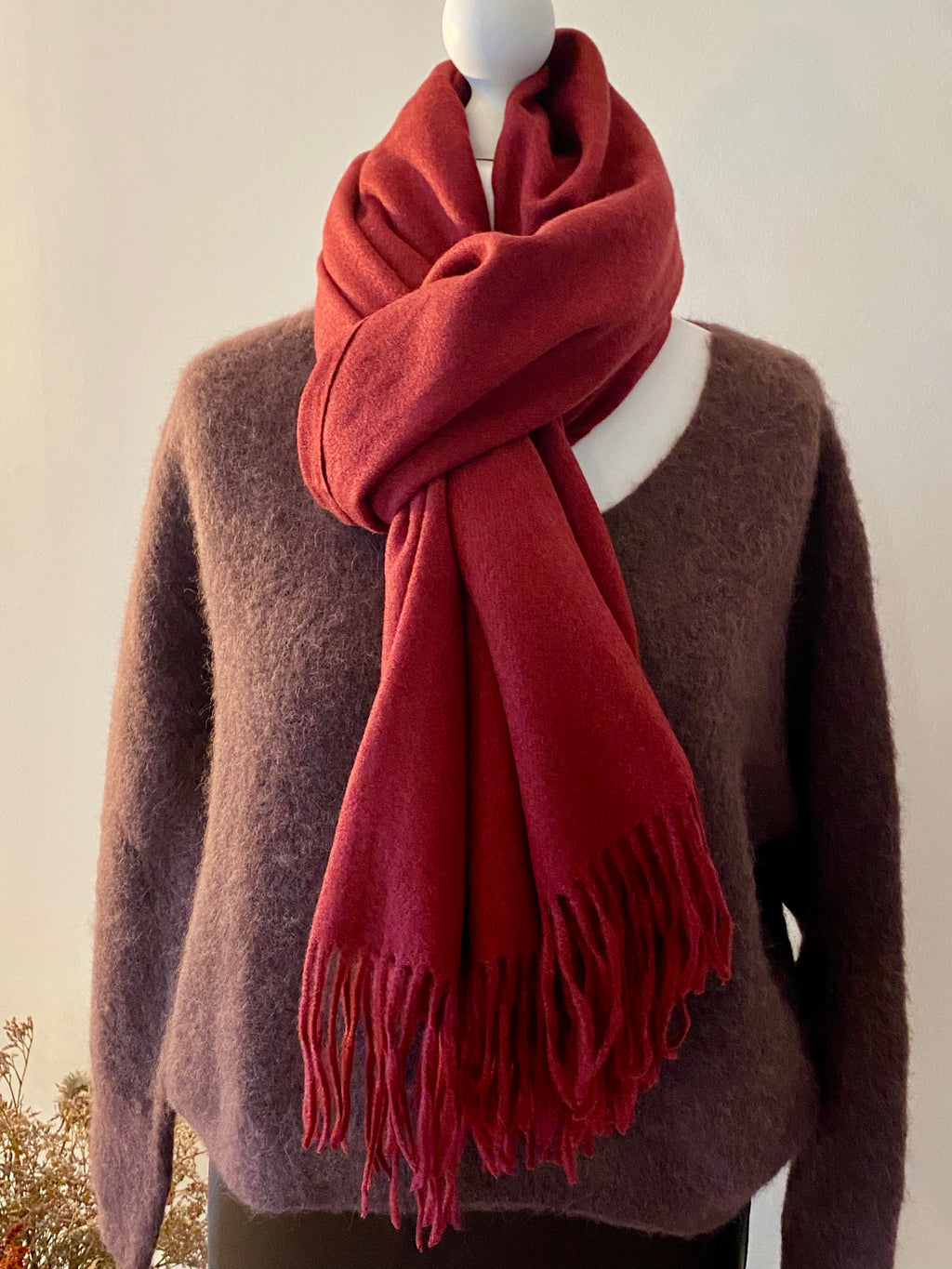Écharpe élégante en cachemire, laine et viscose – Confort et style