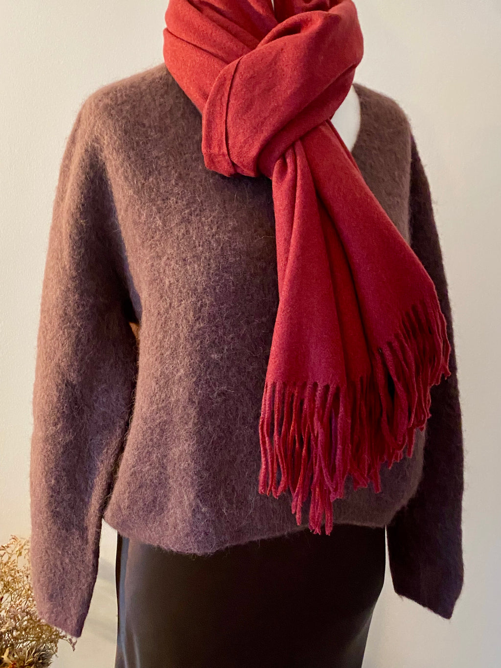 Écharpe élégante en cachemire, laine et viscose – Confort et style