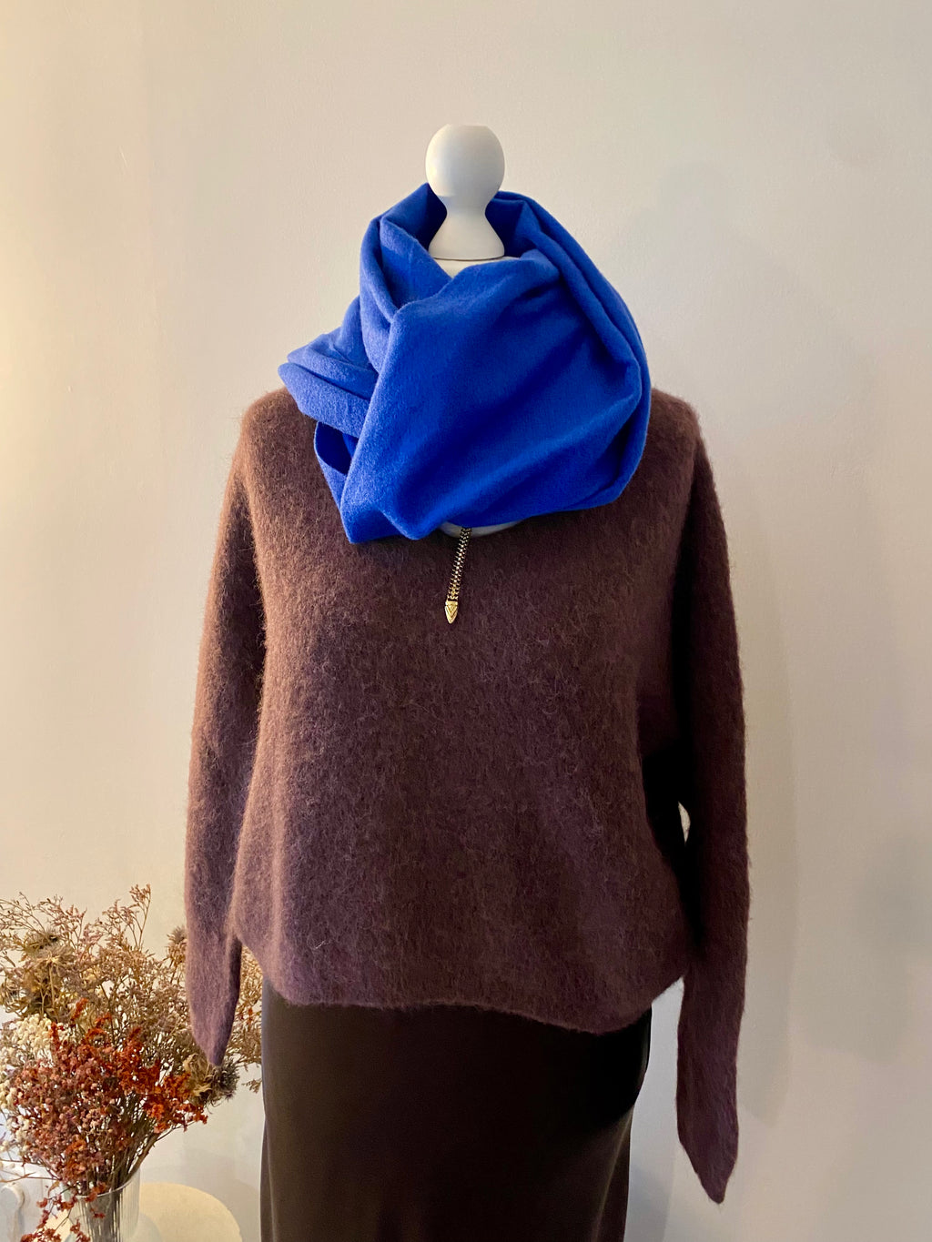 Écharpe élégante en cachemire, laine et viscose – Confort et style