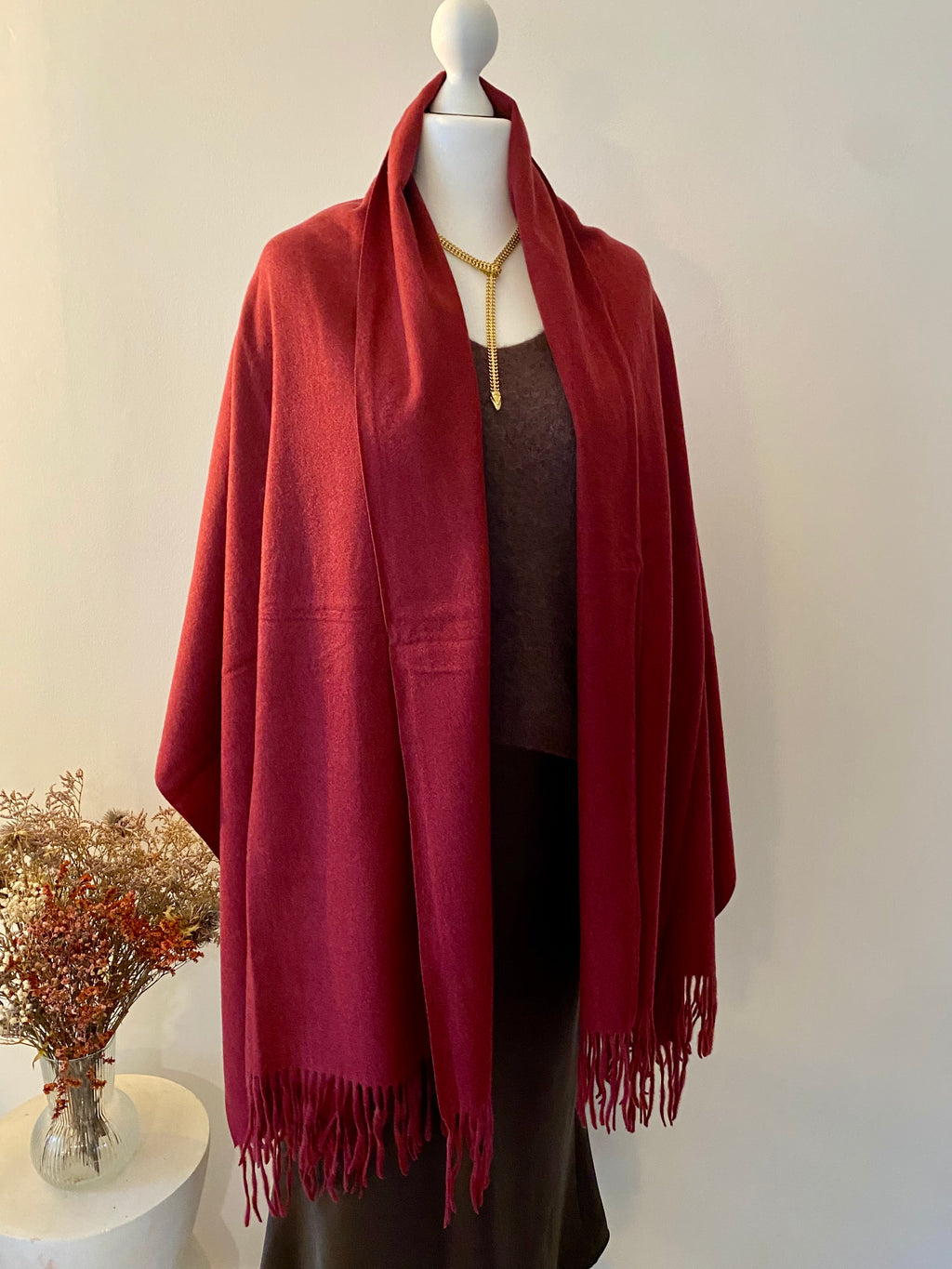 Écharpe élégante en cachemire, laine et viscose – Confort et style