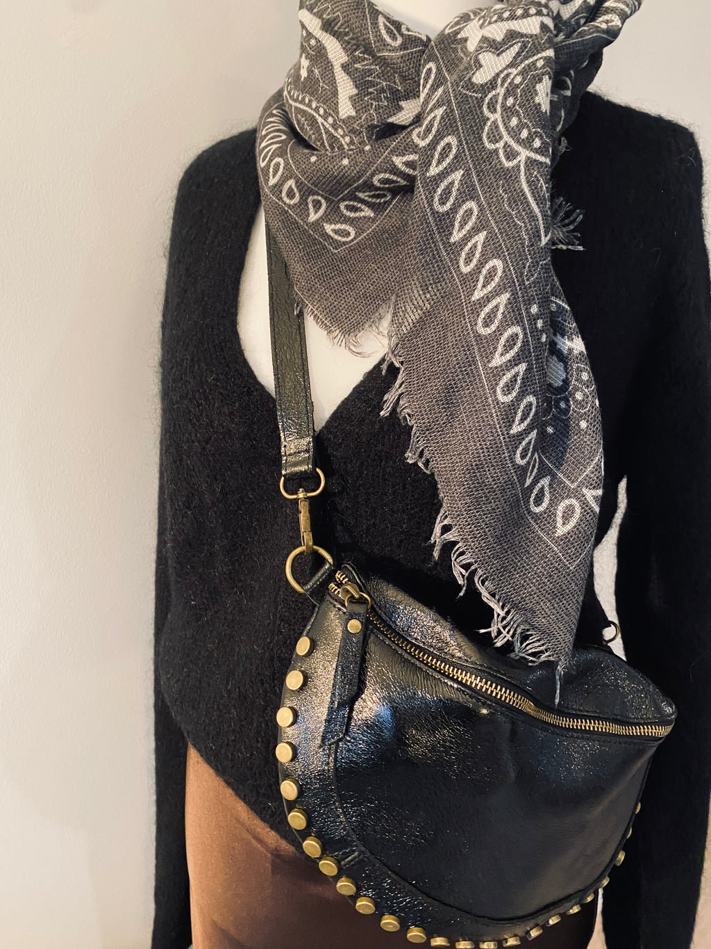 Sac banane en cuir