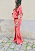 Chemise manche courte terracotta