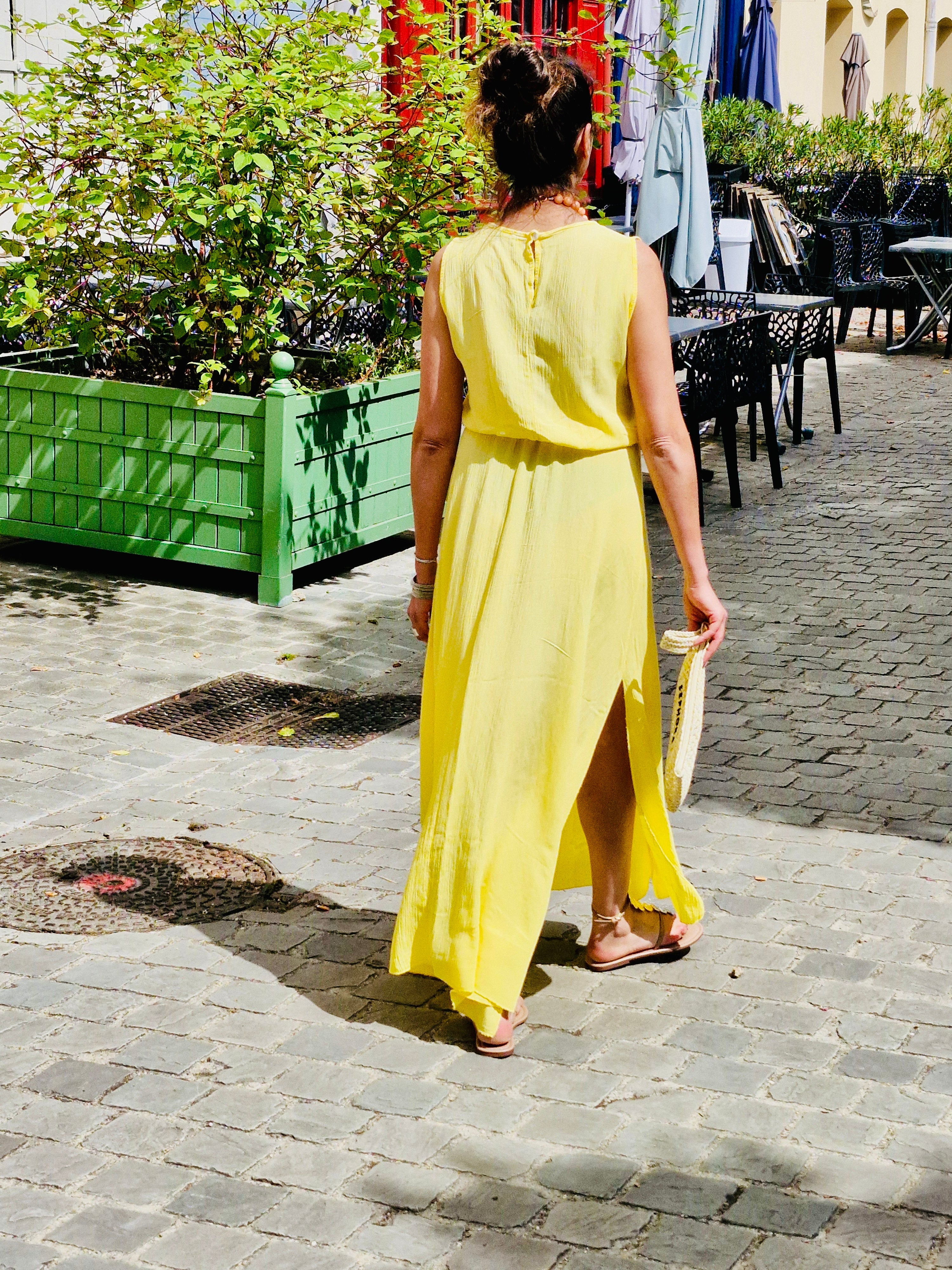 Ensemble jupe top Jaune