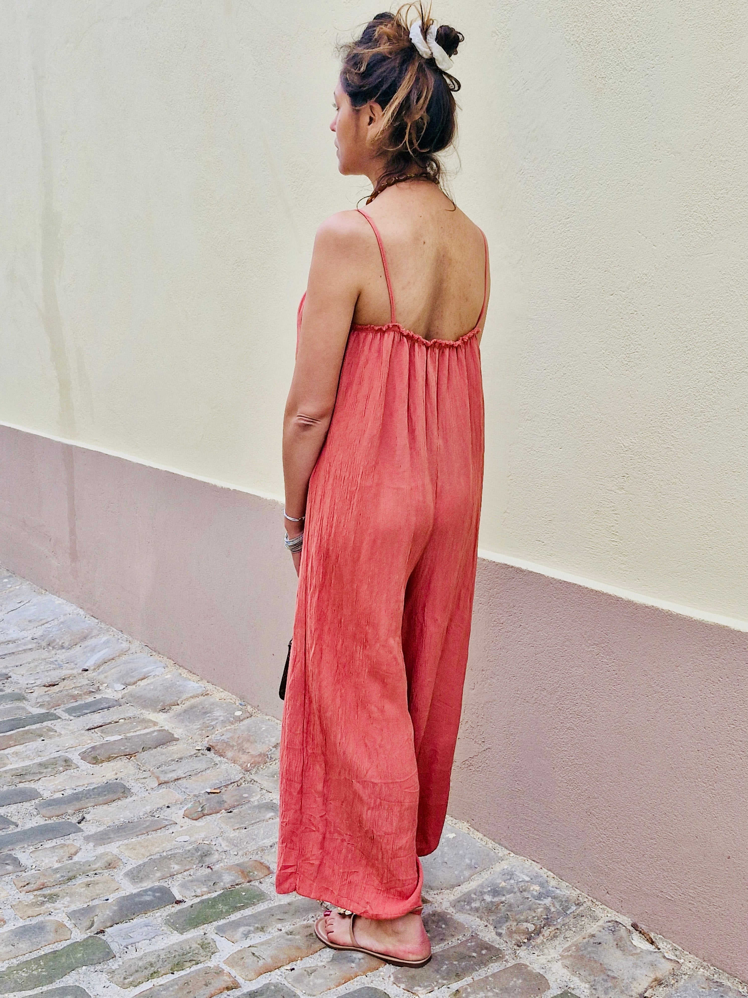 🧡  Combinaison ample terracotta