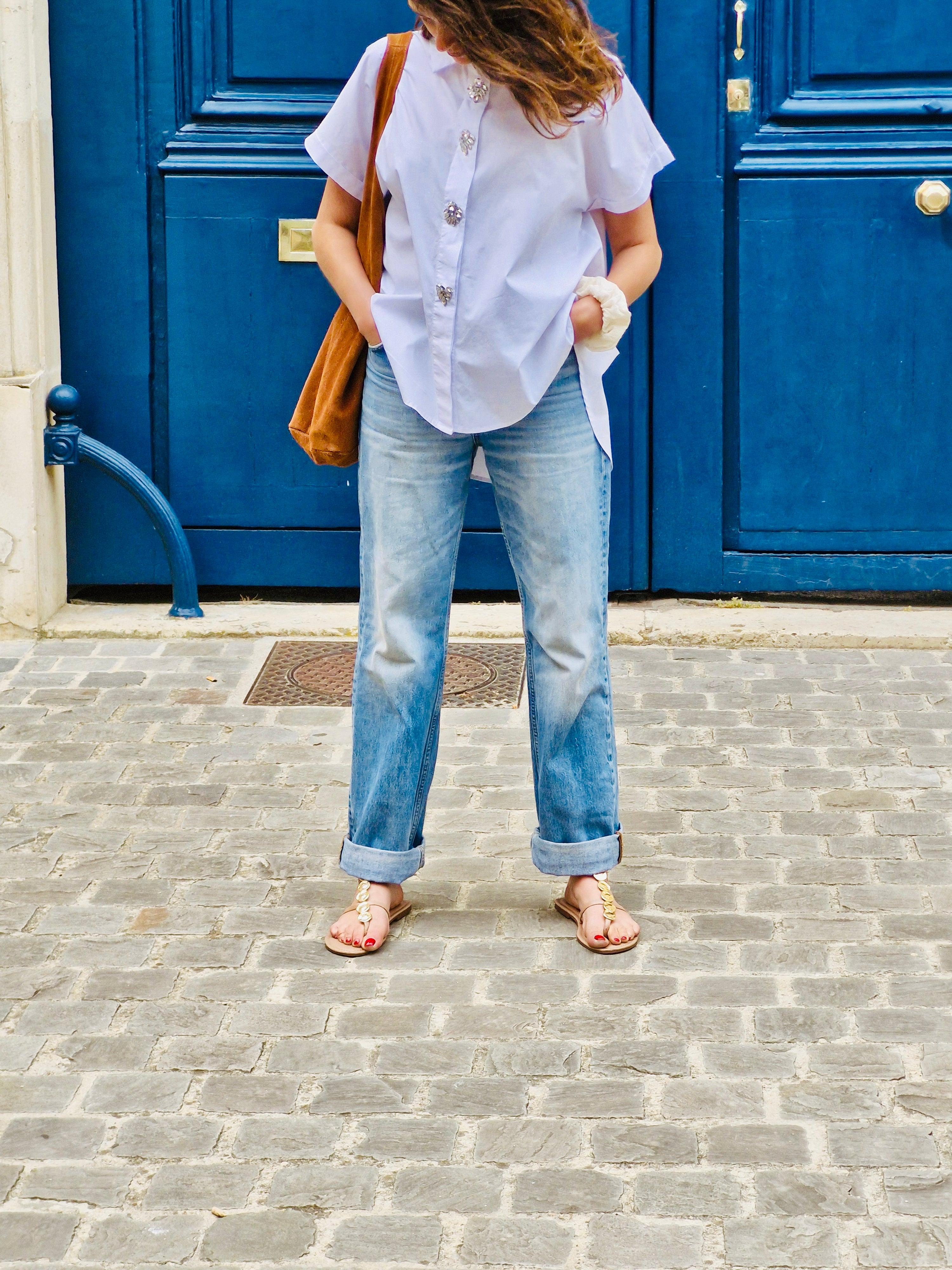 Chemise blanche bijoux