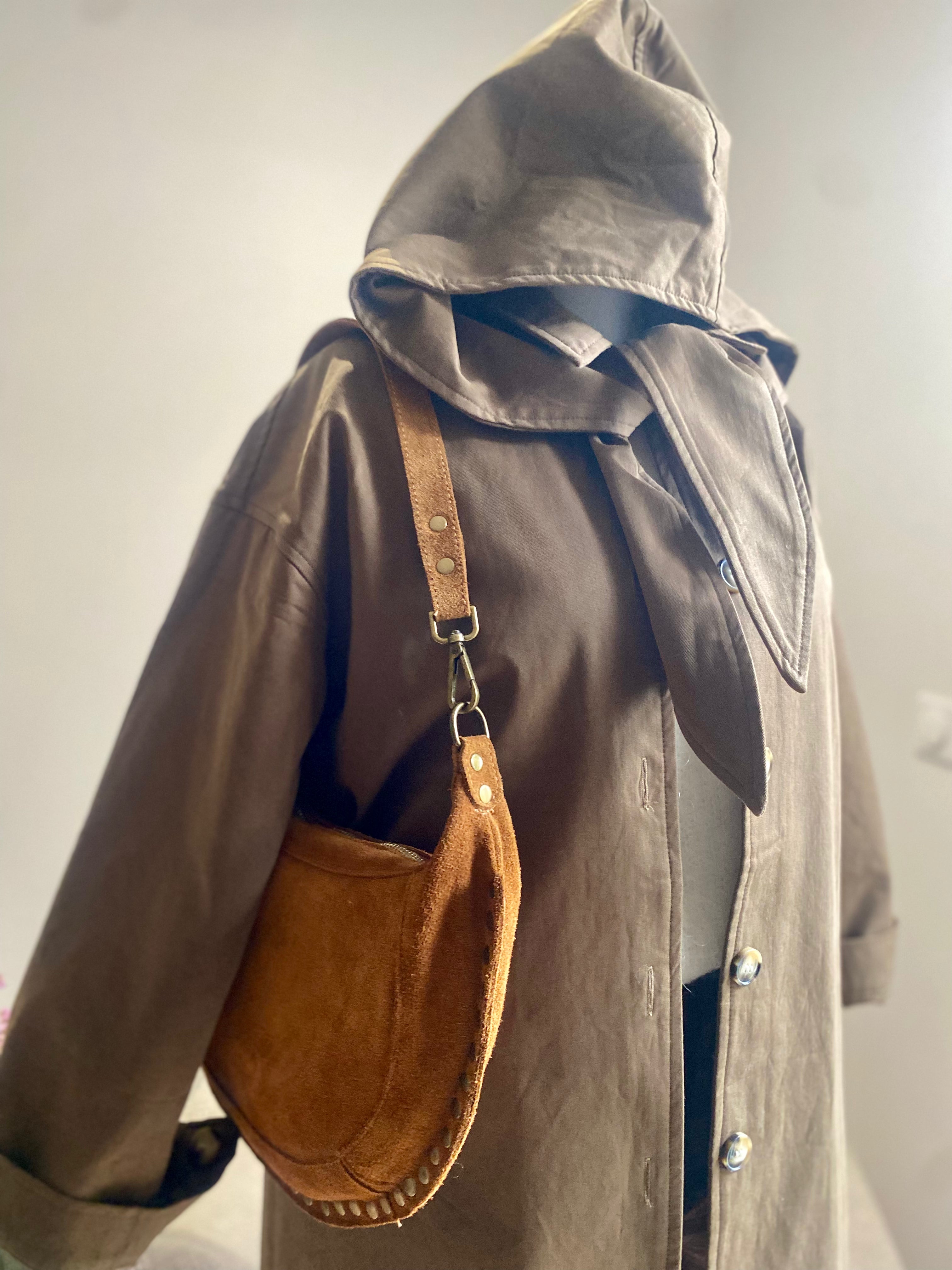 Trench long a capuche