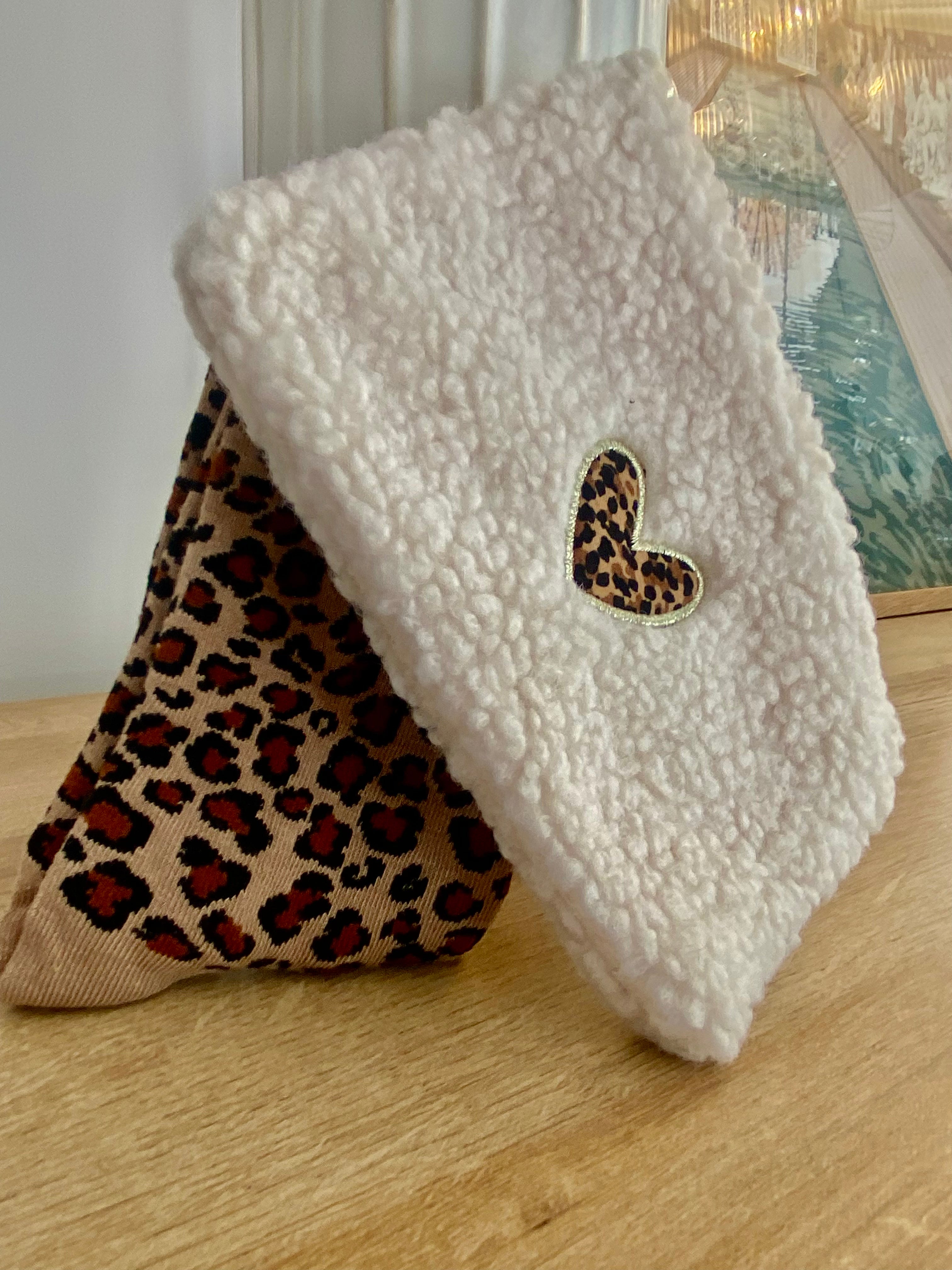 Pochette coeur Léopard