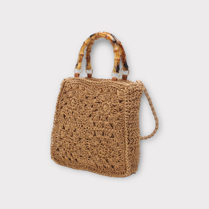 Sac avec anse en bois