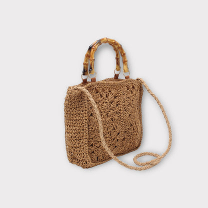 Sac avec anse en bois
