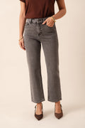 Jean droit gris